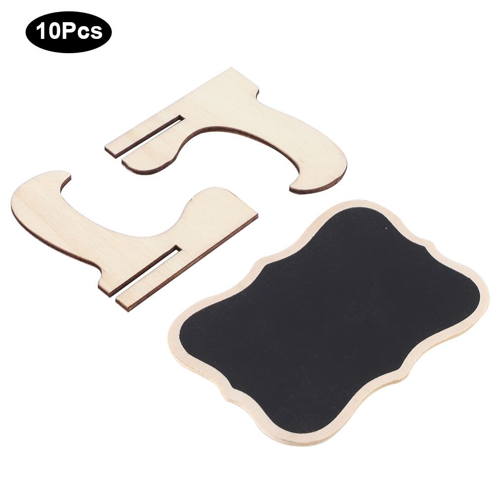 10Pcs Wooden Blackboard for Crafts Display Bar Desktop Message Wedding Decorations view 5
