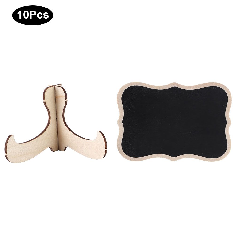10Pcs Wooden Blackboard for Crafts Display Bar Desktop Message Wedding Decorations view 6