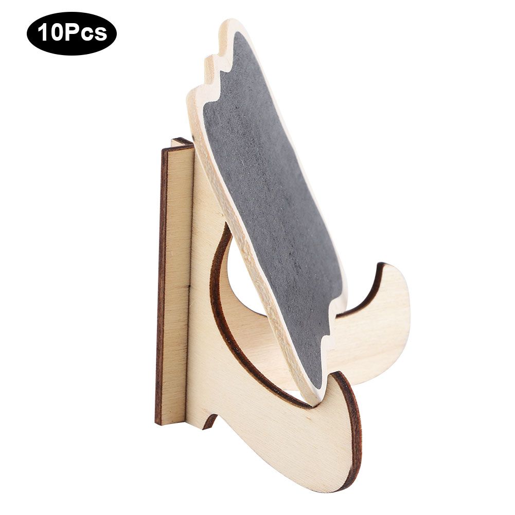 10Pcs Wooden Blackboard for Crafts Display Bar Desktop Message Wedding Decorations view 7