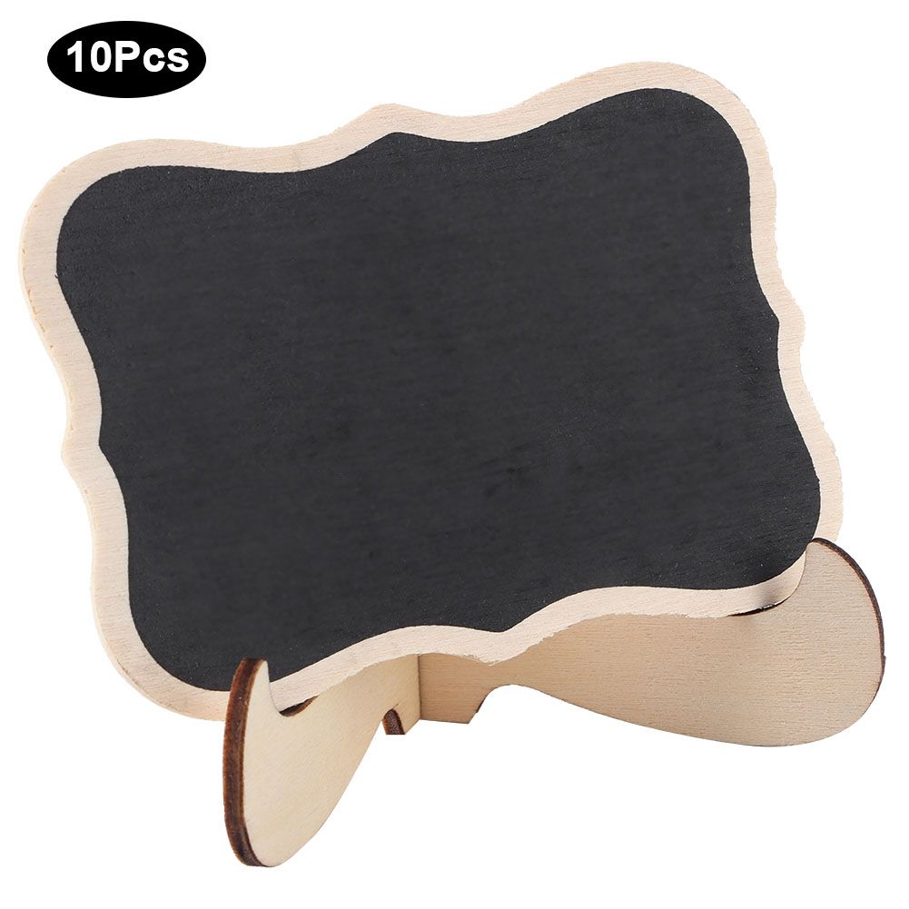 10Pcs Wooden Blackboard for Crafts Display Bar Desktop Message Wedding Decorations view 8