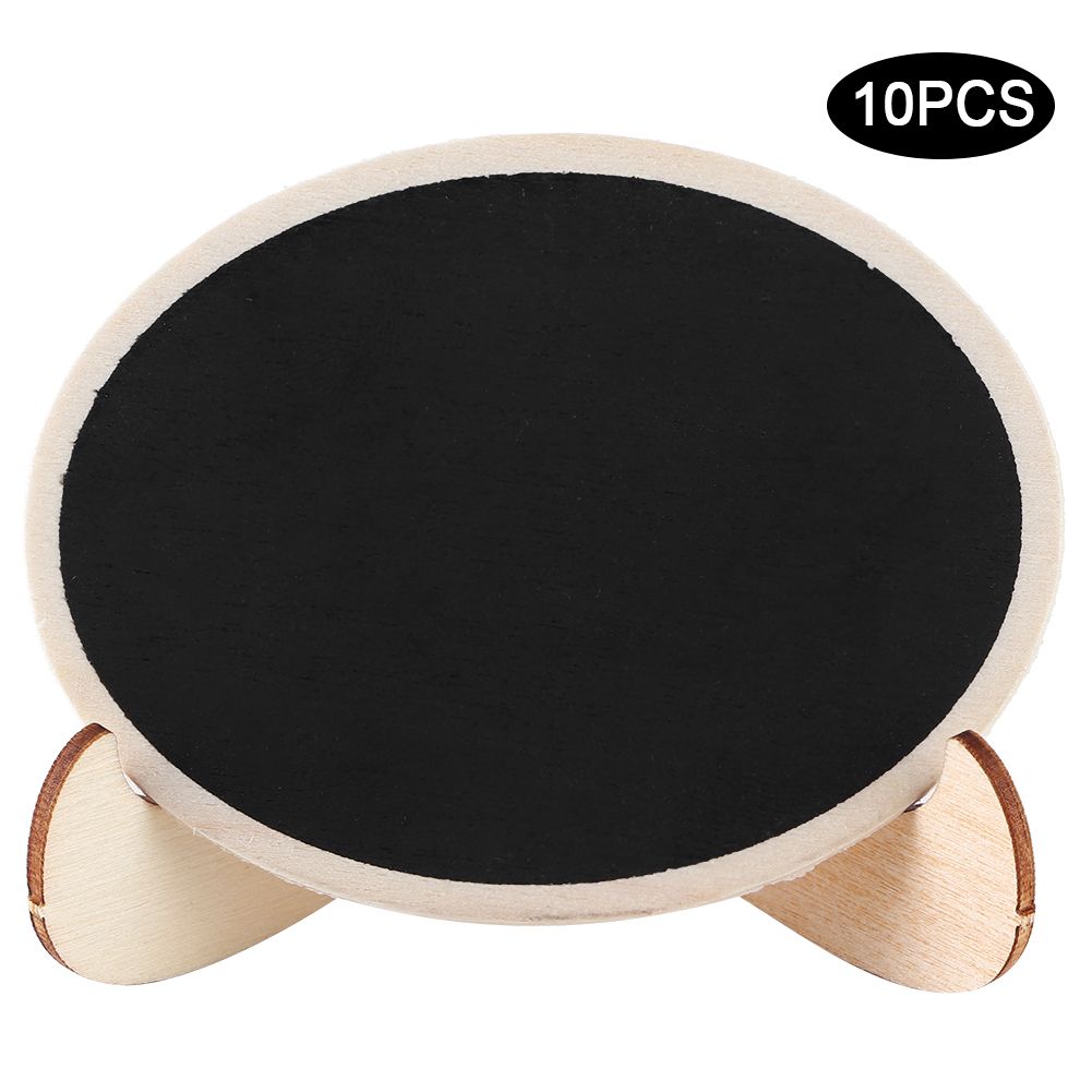 10Pcs Wood Mini Display Blackboard Art Craft Desktop Message Board Ornament view 2