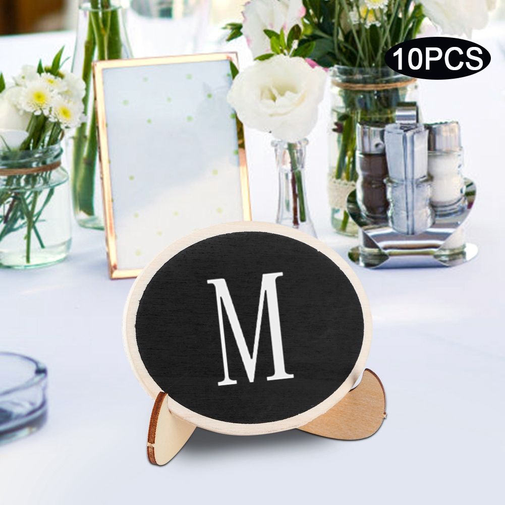 10Pcs Wood Mini Display Blackboard Art Craft Desktop Message Board Ornament view 3