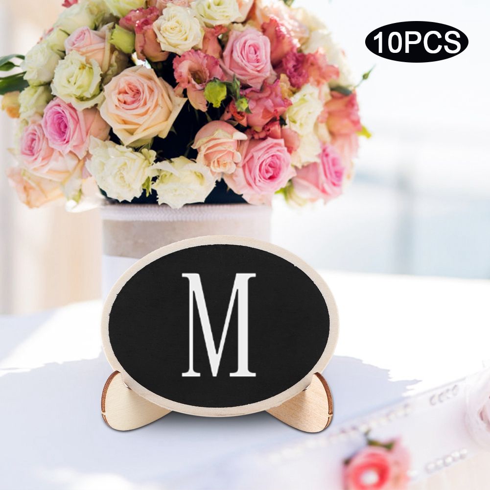 10Pcs Wood Mini Display Blackboard Art Craft Desktop Message Board Ornament view 4