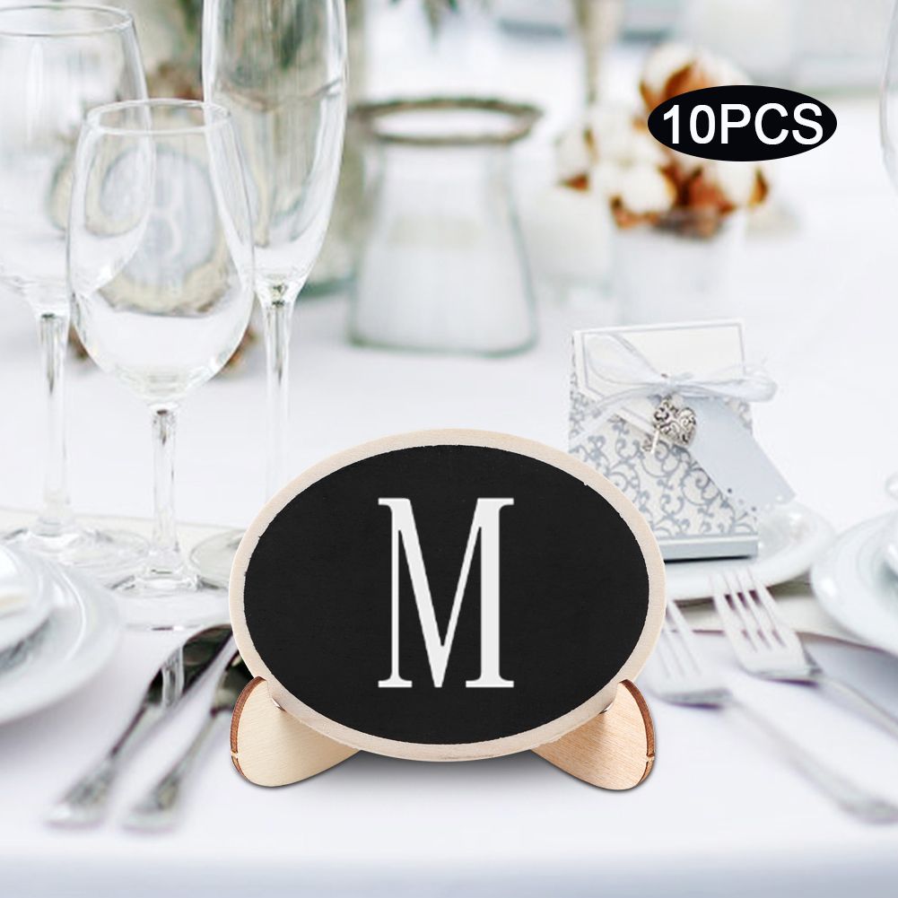 10Pcs Wood Mini Display Blackboard Art Craft Desktop Message Board Ornament view 5