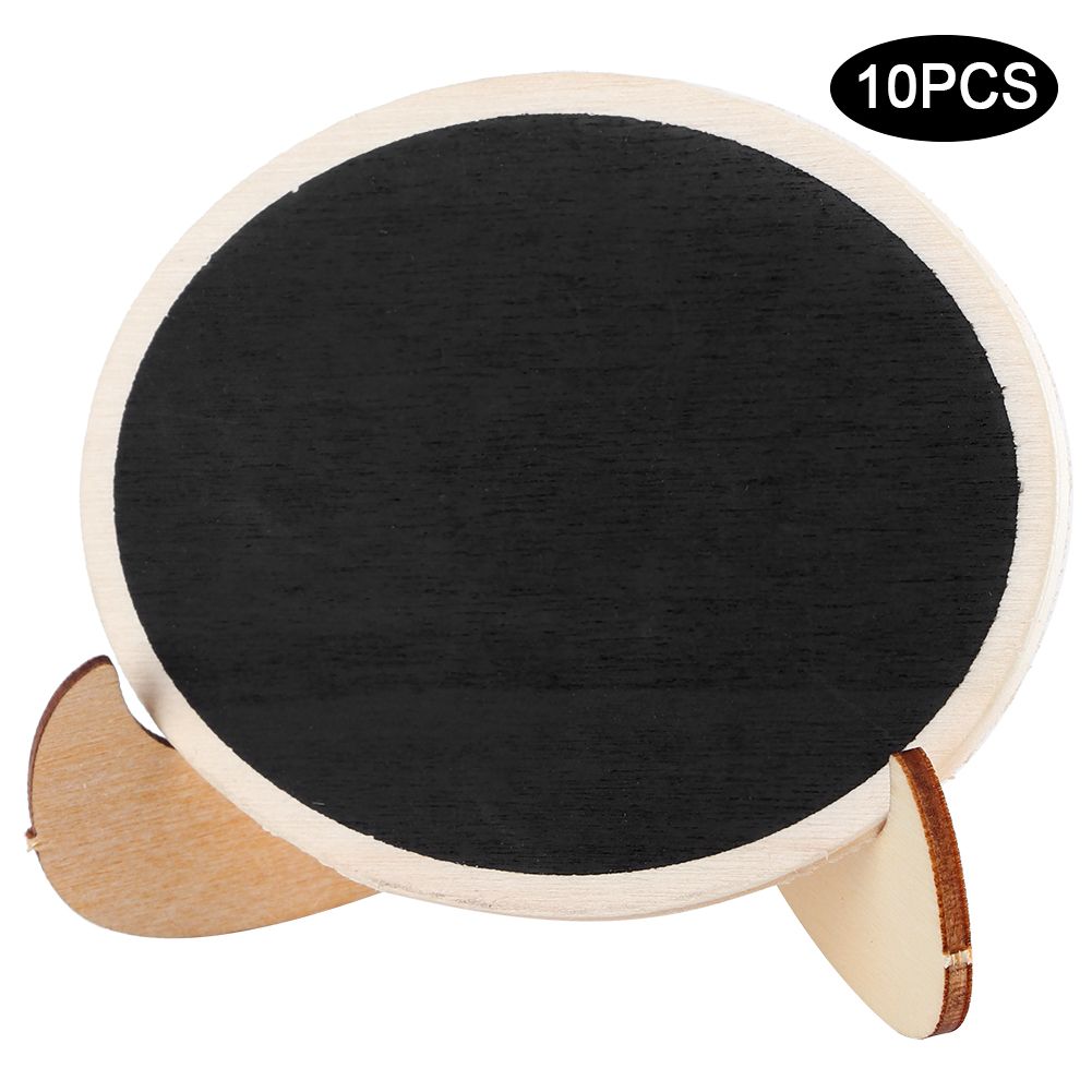 10Pcs Wood Mini Display Blackboard Art Craft Desktop Message Board Ornament view 8