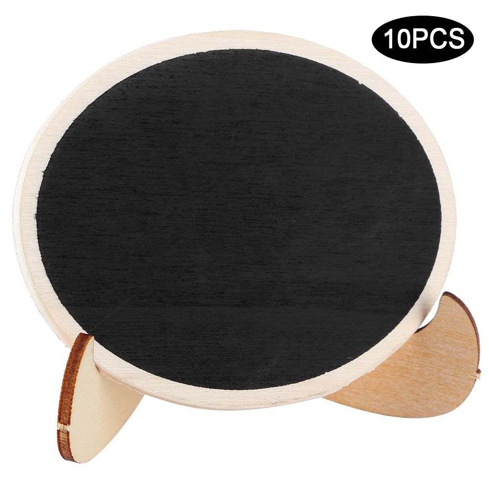 10Pcs Wood Mini Display Blackboard Art Craft Desktop Message Board Ornament view 10