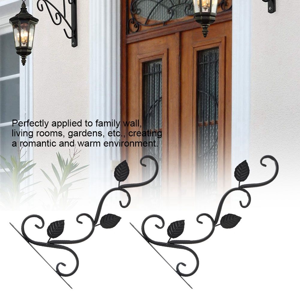 2Pcs European Style WallMounted Iron Hanger Hook for Flower Pots Garden view 12