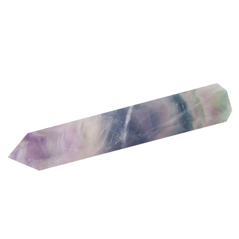 Single Pointed Coloful Fluorite Crystal Pillar Healing Meditation Crystal view 3