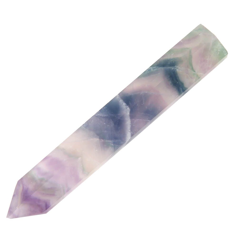 Single Pointed Coloful Fluorite Crystal Pillar Healing Meditation Crystal view 6