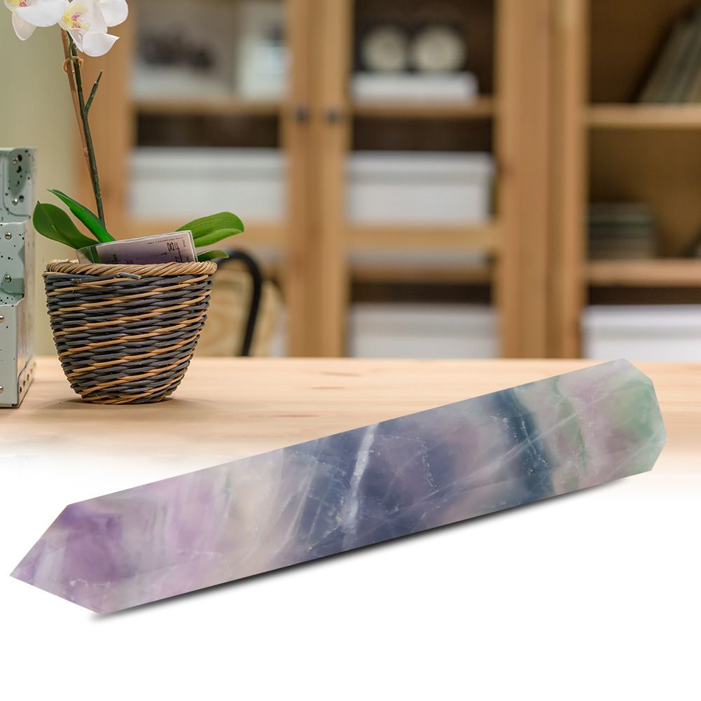 Single Pointed Coloful Fluorite Crystal Pillar Healing Meditation Crystal view 9