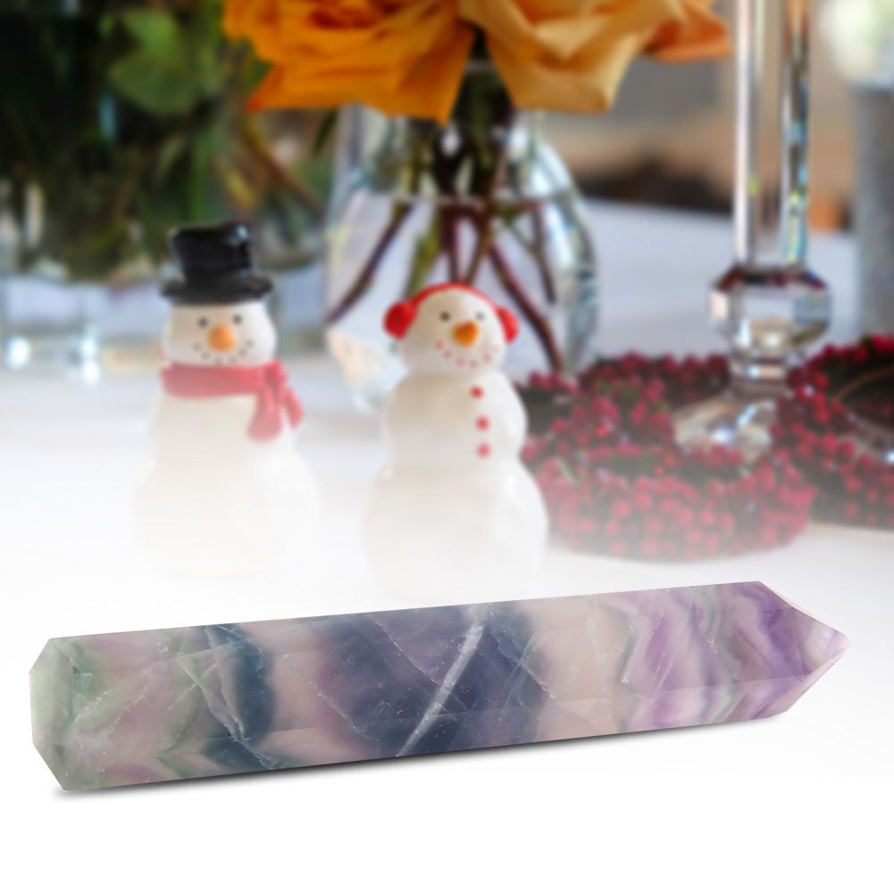 Single Pointed Coloful Fluorite Crystal Pillar Healing Meditation Crystal view 10