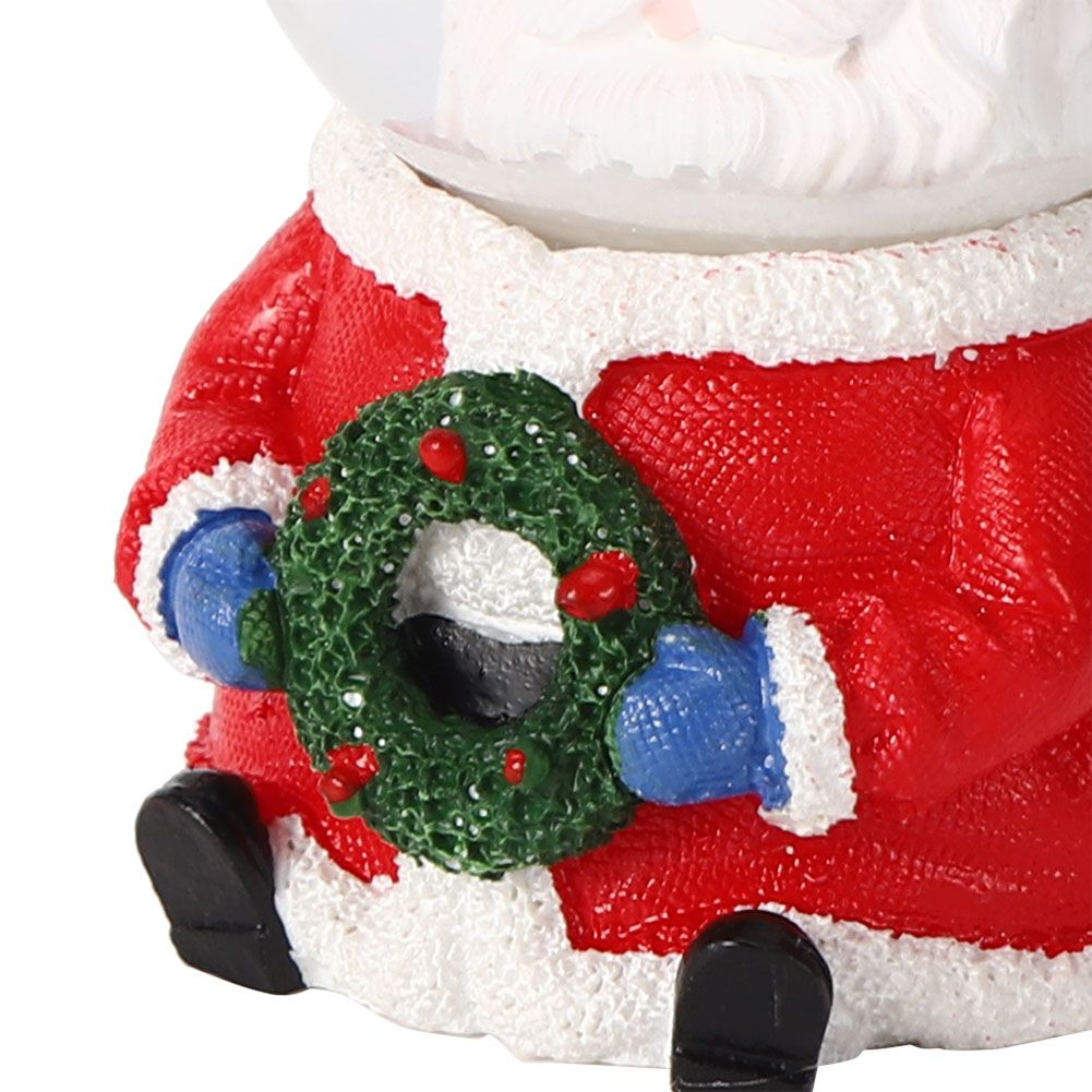 Desktop Mini Luminous Santa Claus Crystal Ball Ornament Christmas Gift Party view 11
