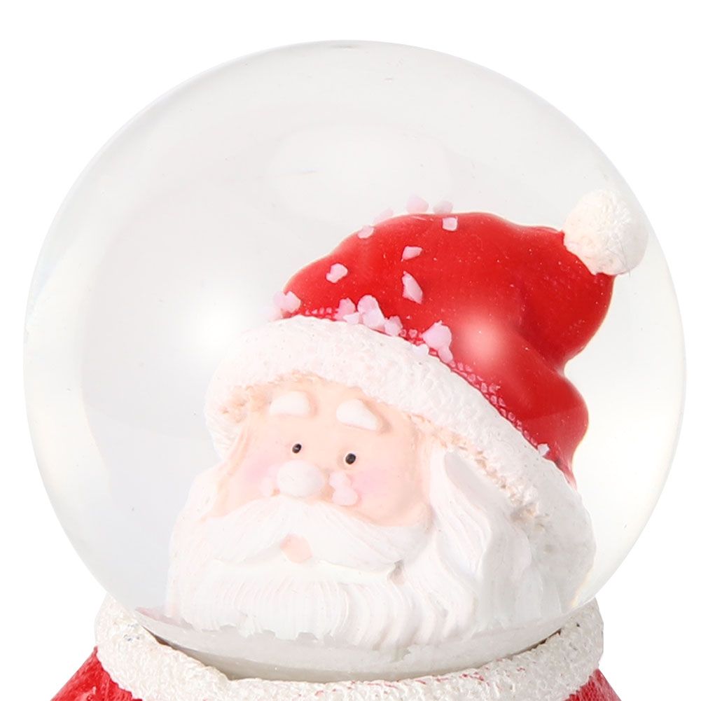 Desktop Mini Luminous Santa Claus Crystal Ball Ornament Christmas Gift Party view 12
