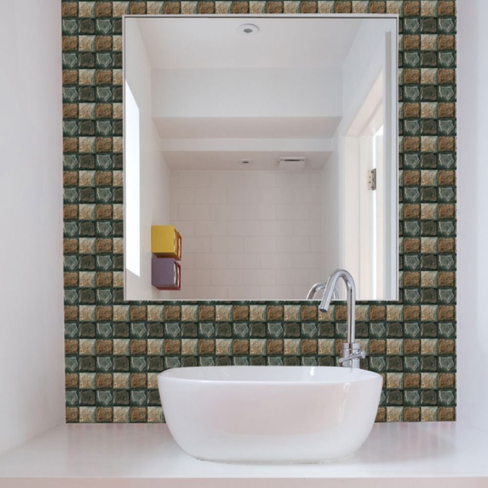 Waterproof Self Adhesive Wall Tile Sticker Peel Stick Decor for Bathroom view 10