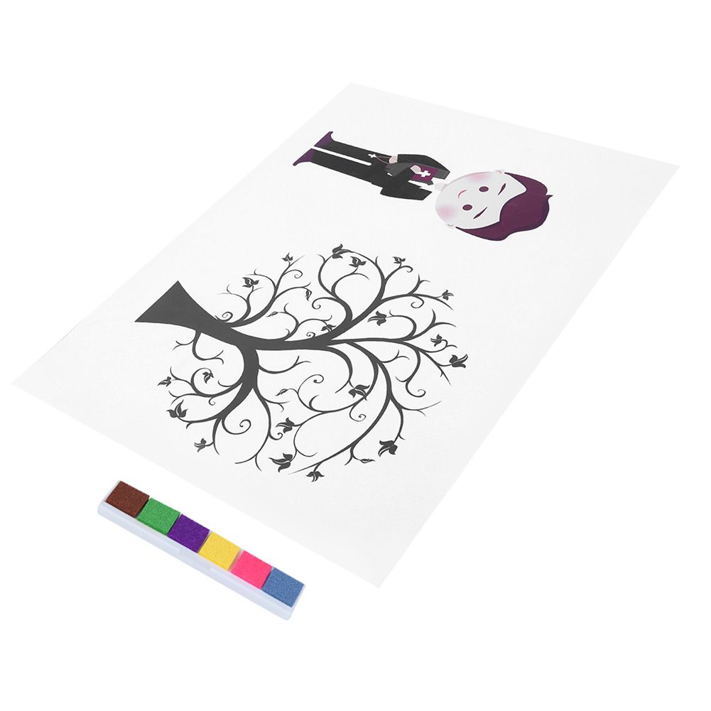 Baby Boy Birthday Party CheckIn Picture DIY Fingerprint Signature SignIn Painting