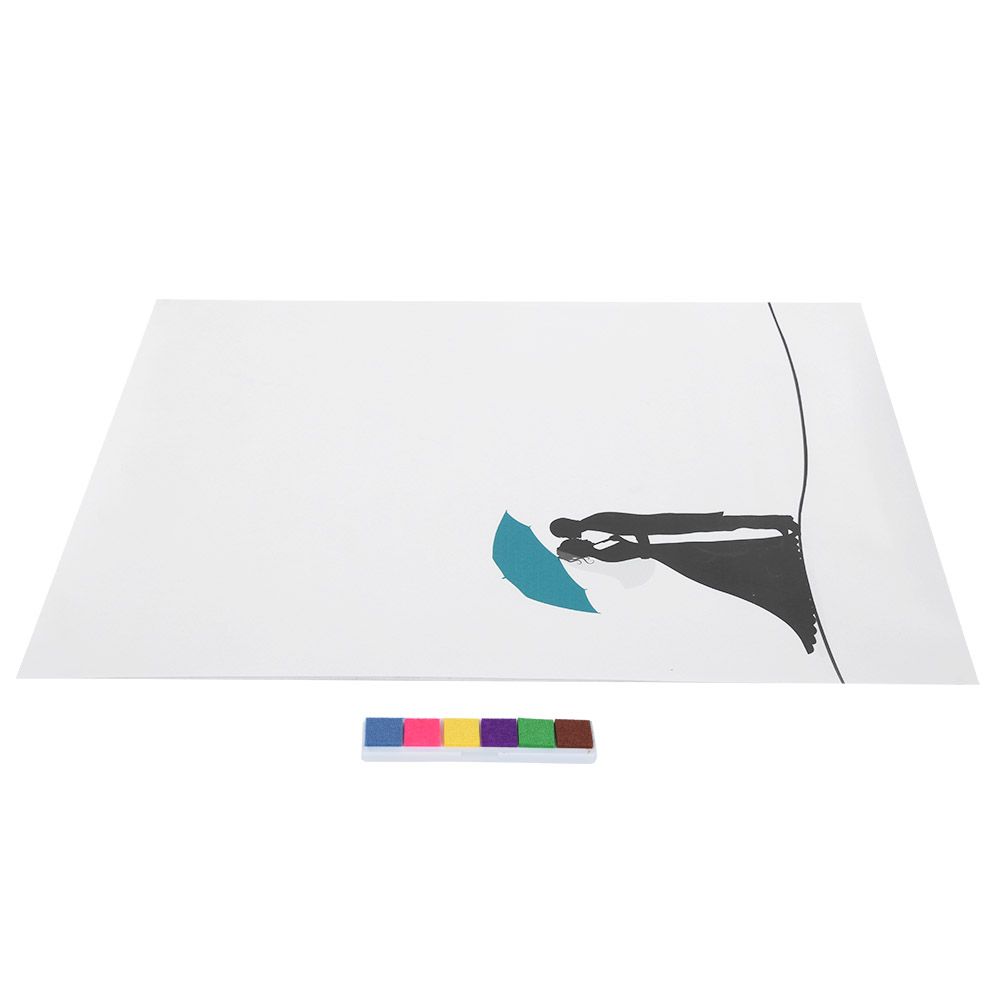 DIY Innovative Fingerprint Guest Signature Painting for Wedding Ceremony view 5