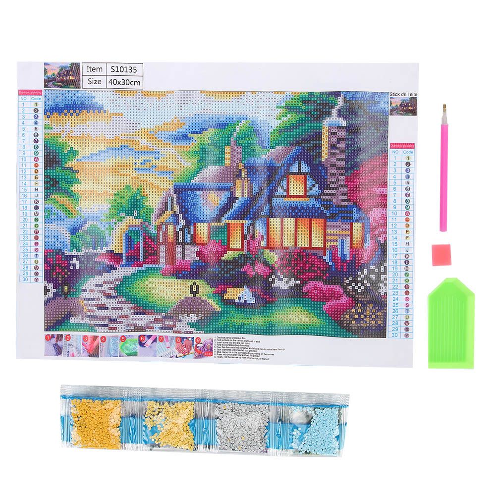 DIY Hand‑Made Diamond Painting Kit Ornament Art Crafts for Home Bedroom view 2