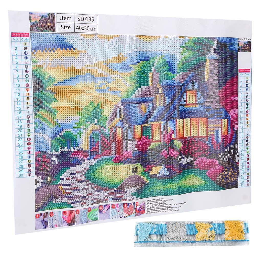 DIY Hand‑Made Diamond Painting Kit Ornament Art Crafts for Home Bedroom view 3