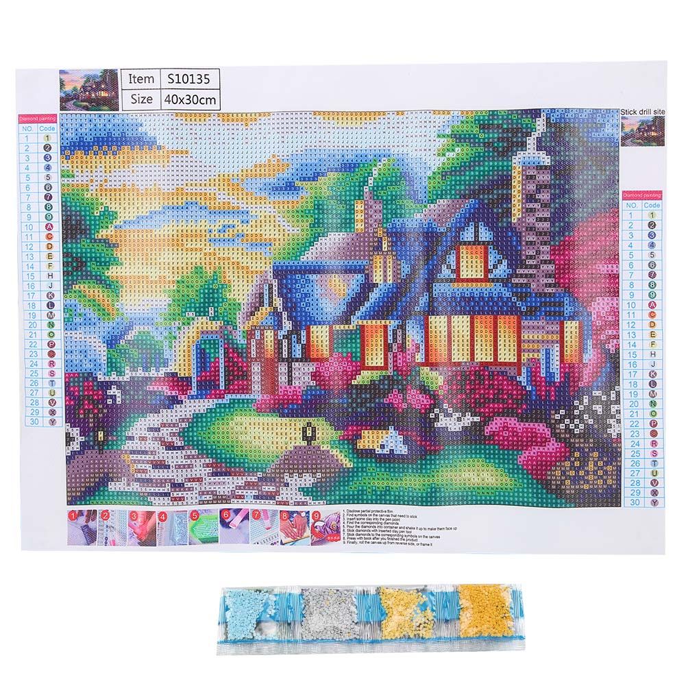 DIY Hand‑Made Diamond Painting Kit Ornament Art Crafts for Home Bedroom view 6
