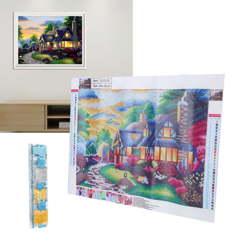DIY Hand‑Made Diamond Painting Kit Ornament Art Crafts for Home Bedroom view 9