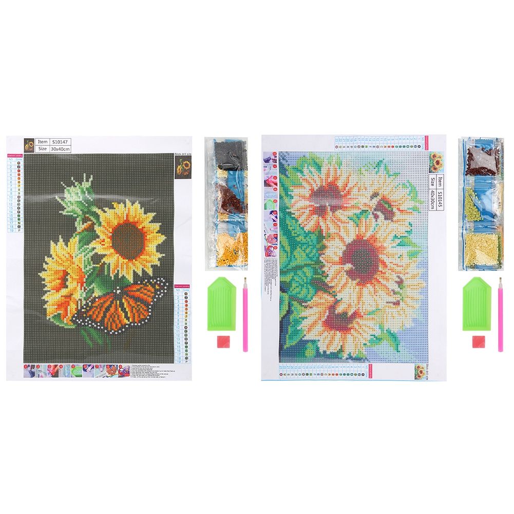 2Pcs DIY Landscape Pattern Diamond Painting Kit Handicraft for Home Bedroom view 2