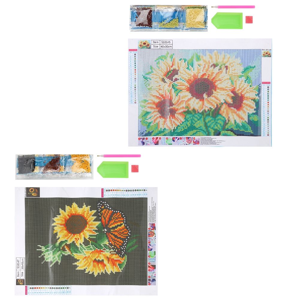 2Pcs DIY Landscape Pattern Diamond Painting Kit Handicraft for Home Bedroom view 3