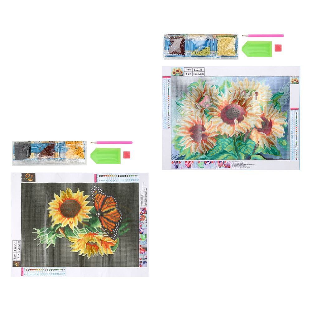2Pcs DIY Landscape Pattern Diamond Painting Kit Handicraft for Home Bedroom view 4
