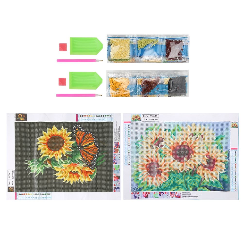 2Pcs DIY Landscape Pattern Diamond Painting Kit Handicraft for Home Bedroom view 5