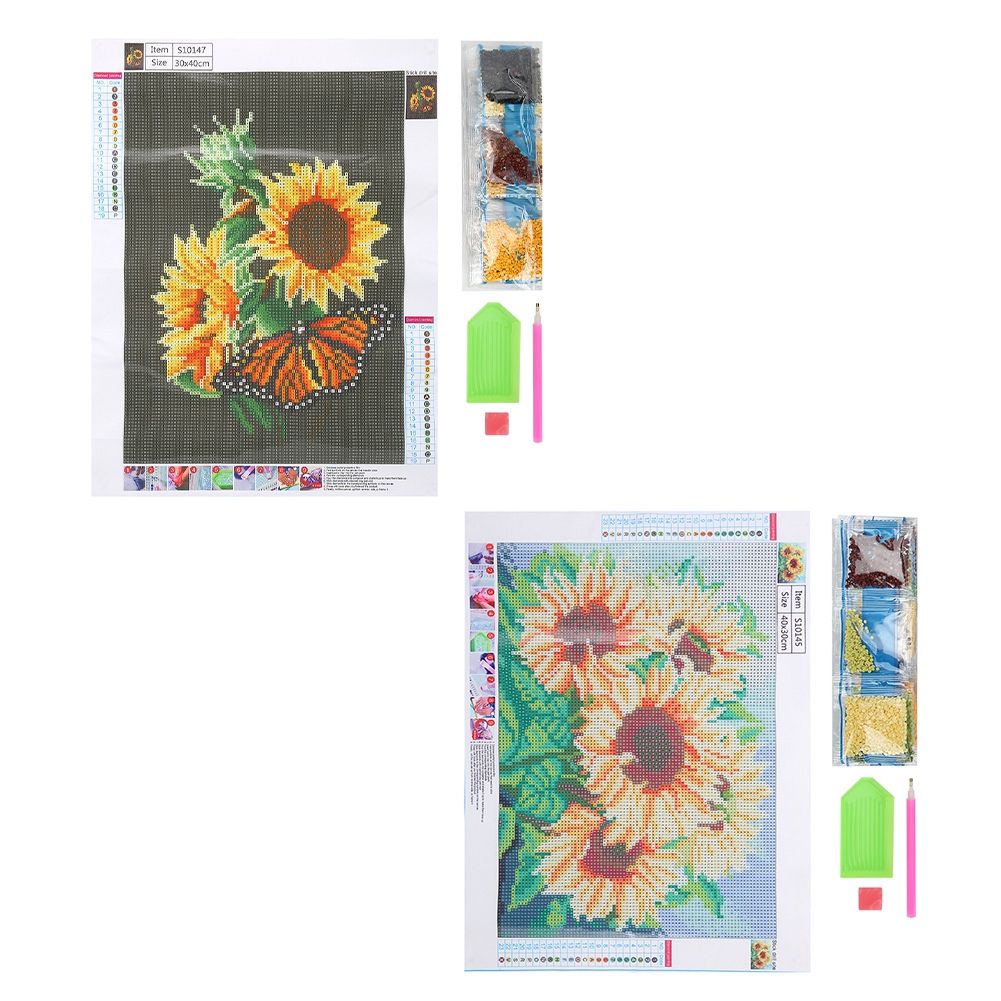 2Pcs DIY Landscape Pattern Diamond Painting Kit Handicraft for Home Bedroom view 7
