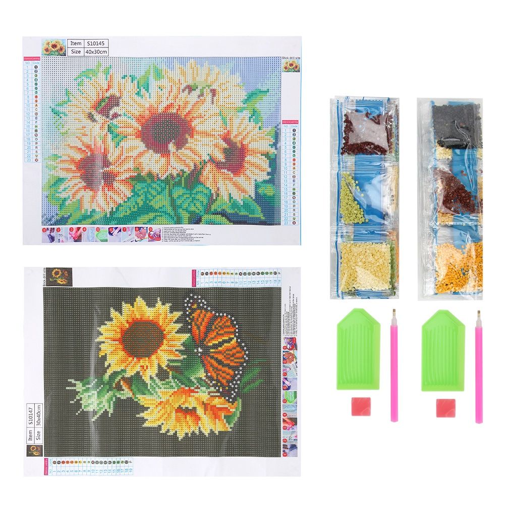 2Pcs DIY Landscape Pattern Diamond Painting Kit Handicraft for Home Bedroom view 8