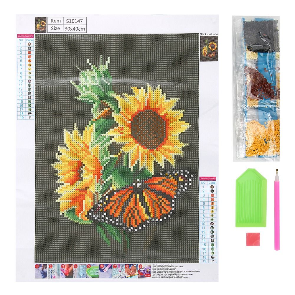 2Pcs DIY Landscape Pattern Diamond Painting Kit Handicraft for Home Bedroom view 11