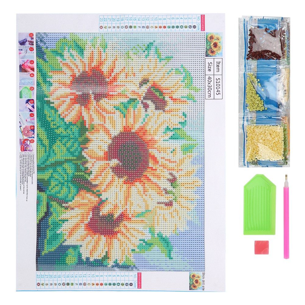 2Pcs DIY Landscape Pattern Diamond Painting Kit Handicraft for Home Bedroom view 12