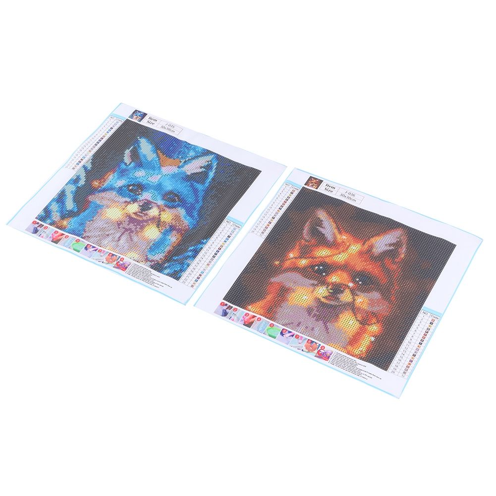 2Pcs DIY HandMade Diamond Painting Kits Art Crafts for Home Decoration 30x30cm view 4