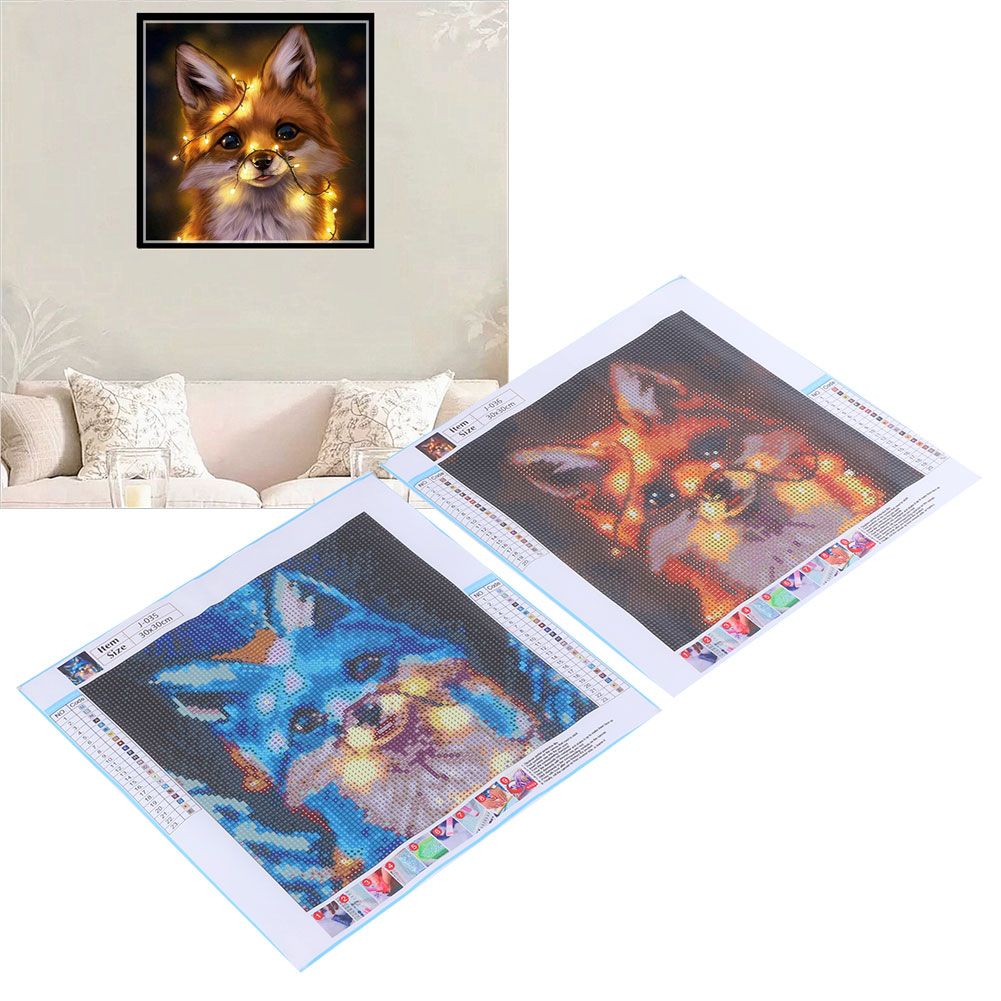 2Pcs DIY HandMade Diamond Painting Kits Art Crafts for Home Decoration 30x30cm view 9