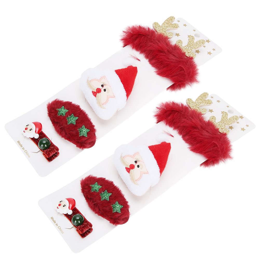 2 Set Cute Hairpin Brooch Hairband Hair Accessories Christmas Gift Decoration