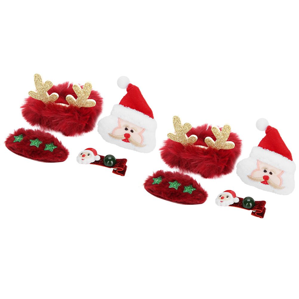 2 Set Cute Hairpin Brooch Hairband Hair Accessories Christmas Gift Decoration view 5