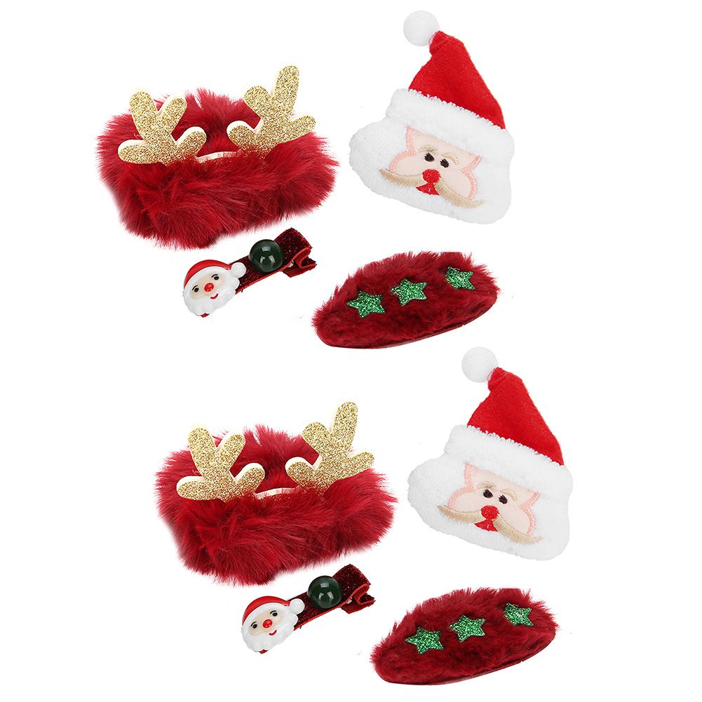 2 Set Cute Hairpin Brooch Hairband Hair Accessories Christmas Gift Decoration view 6