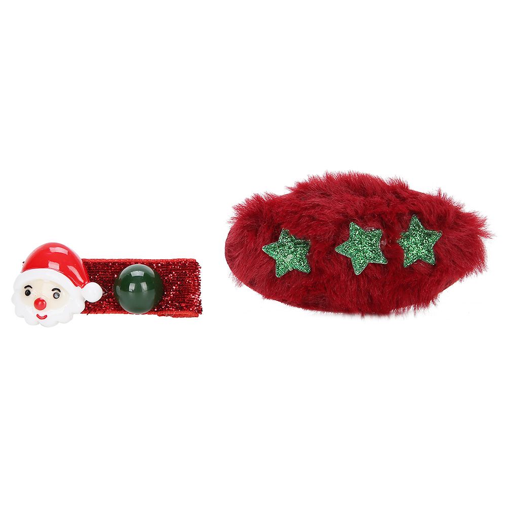 2 Set Cute Hairpin Brooch Hairband Hair Accessories Christmas Gift Decoration view 12