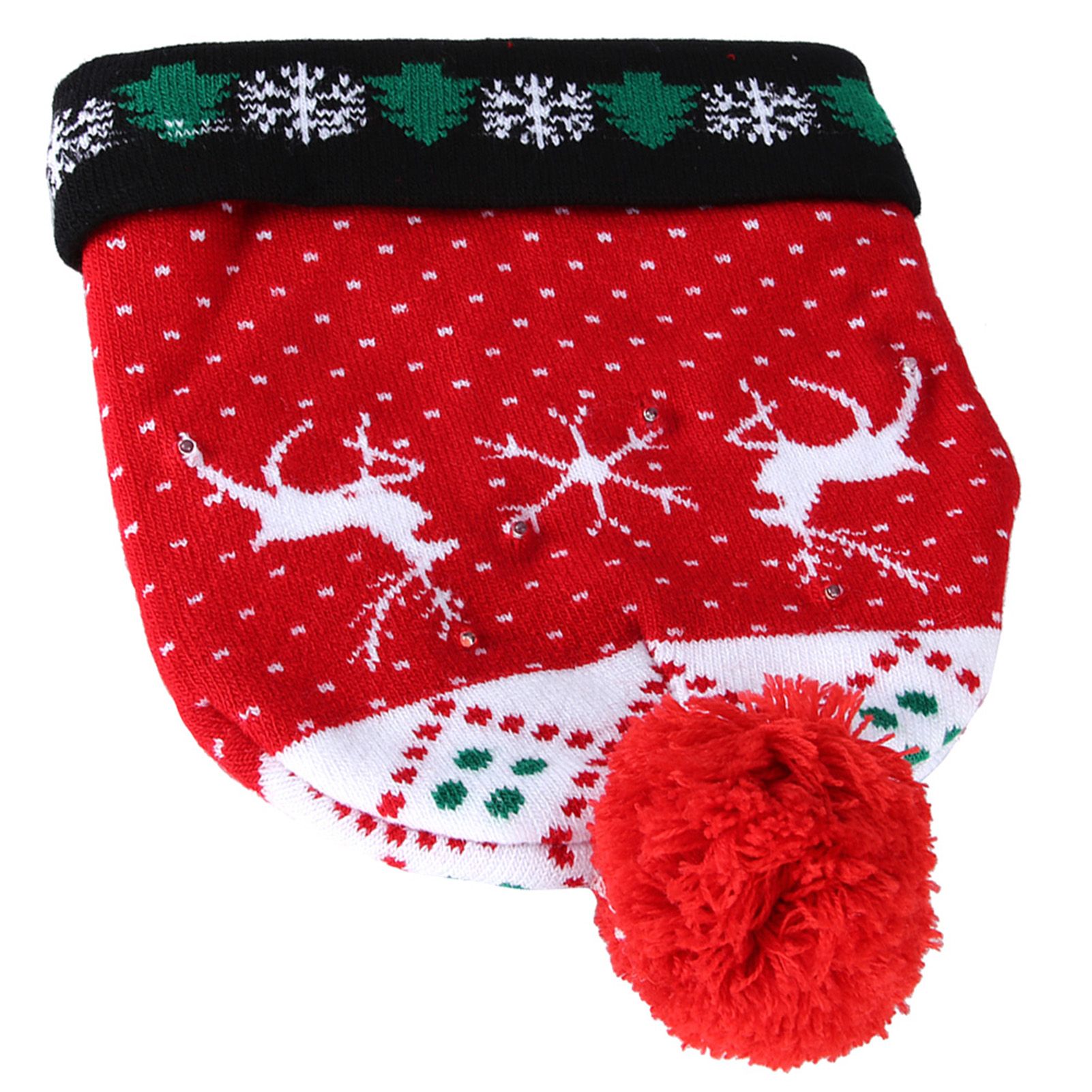 Stylish Luminous Light Up Christmas Hat Knitted Hat for Adult Children view 6