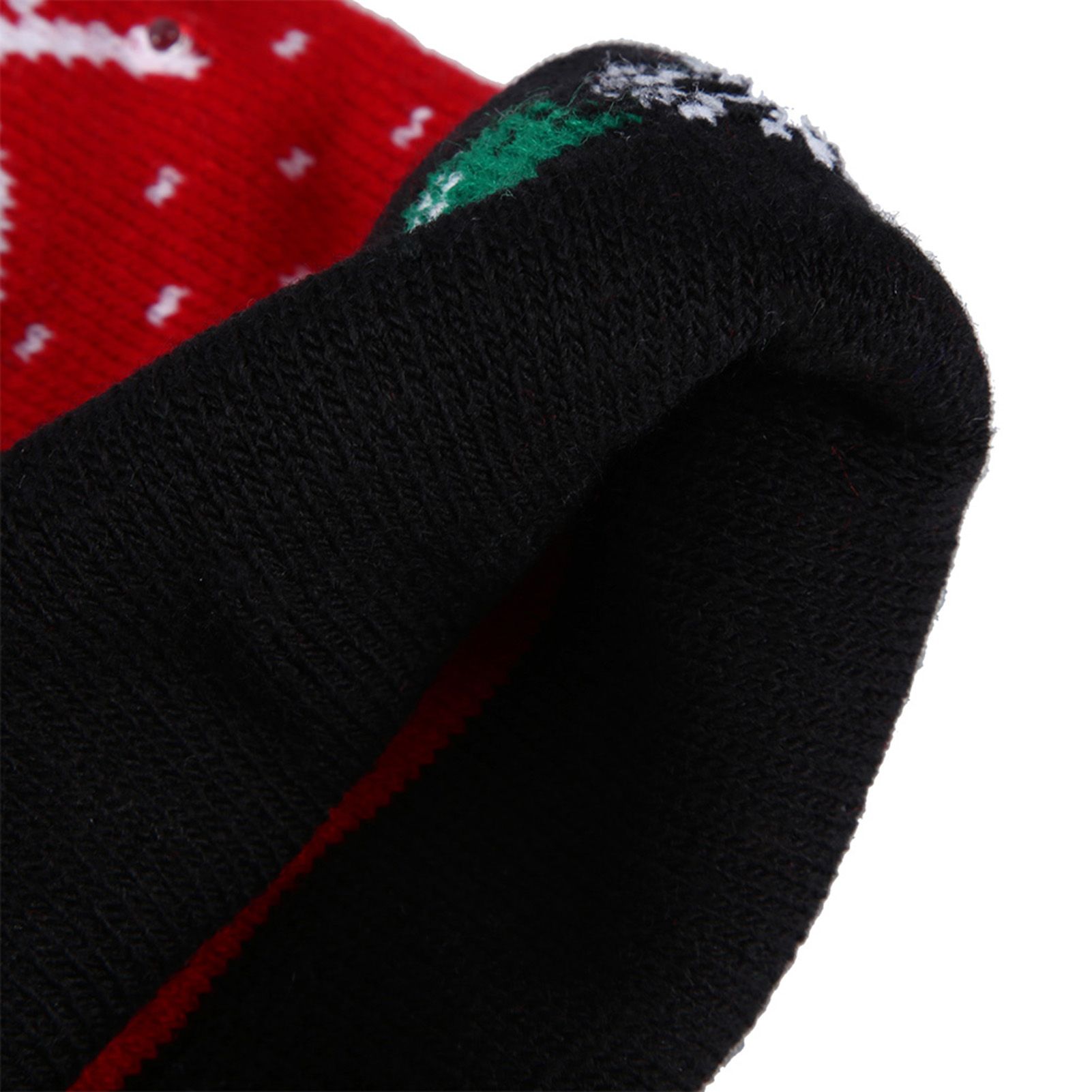 Stylish Luminous Light Up Christmas Hat Knitted Hat for Adult Children view 11