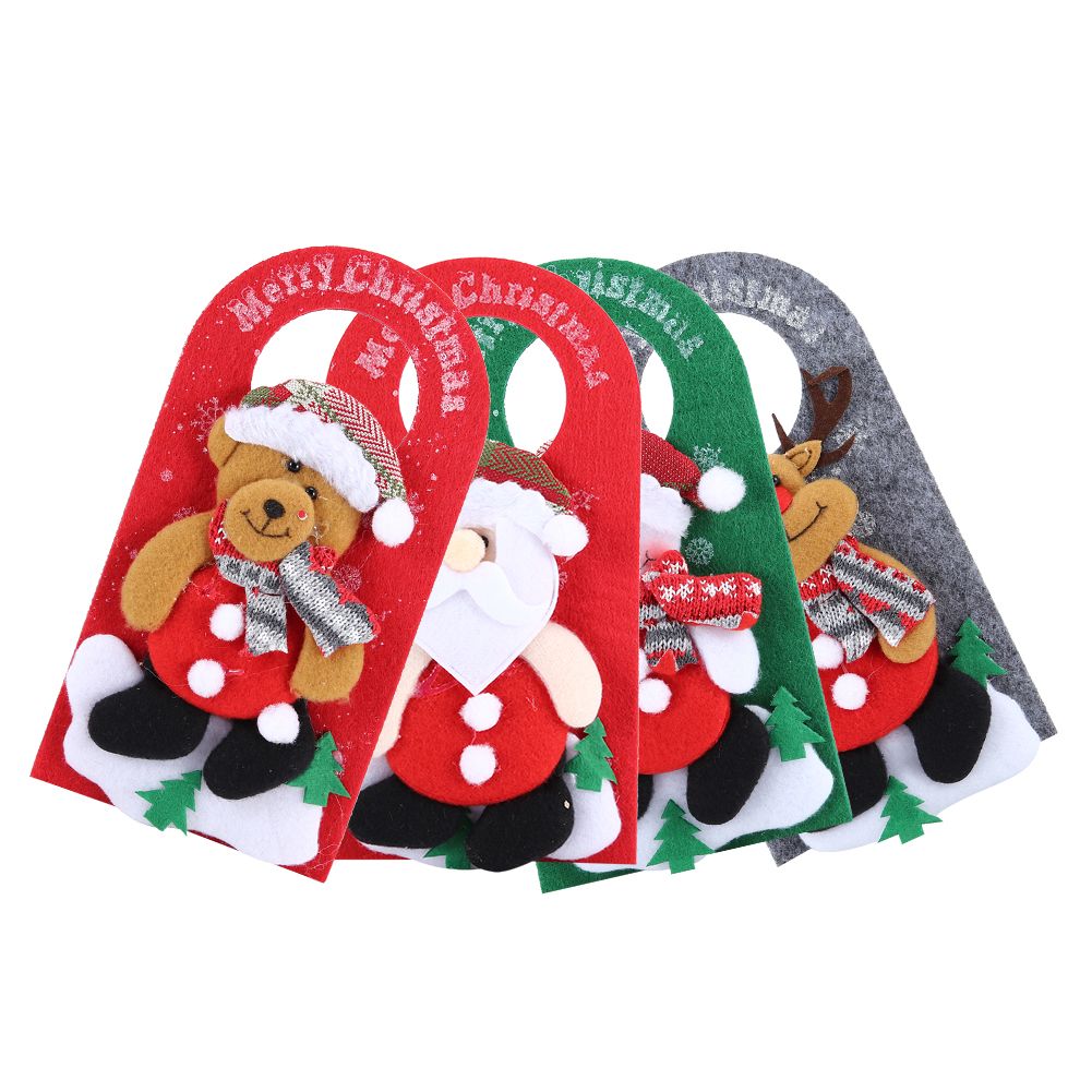 4PCS/Set Christmas Door Ornaments Cartoon Door Hanging Pendants for Hotel Shop view 4