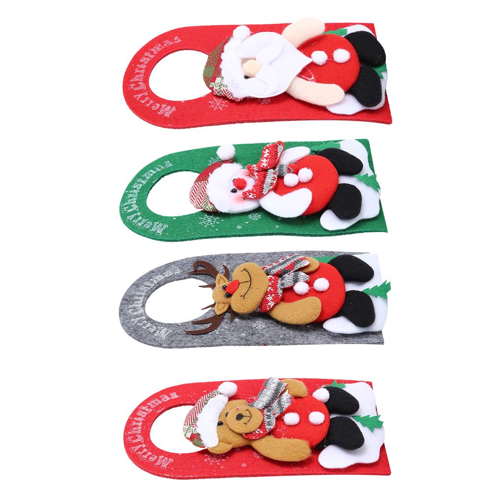 4PCS/Set Christmas Door Ornaments Cartoon Door Hanging Pendants for Hotel Shop view 5