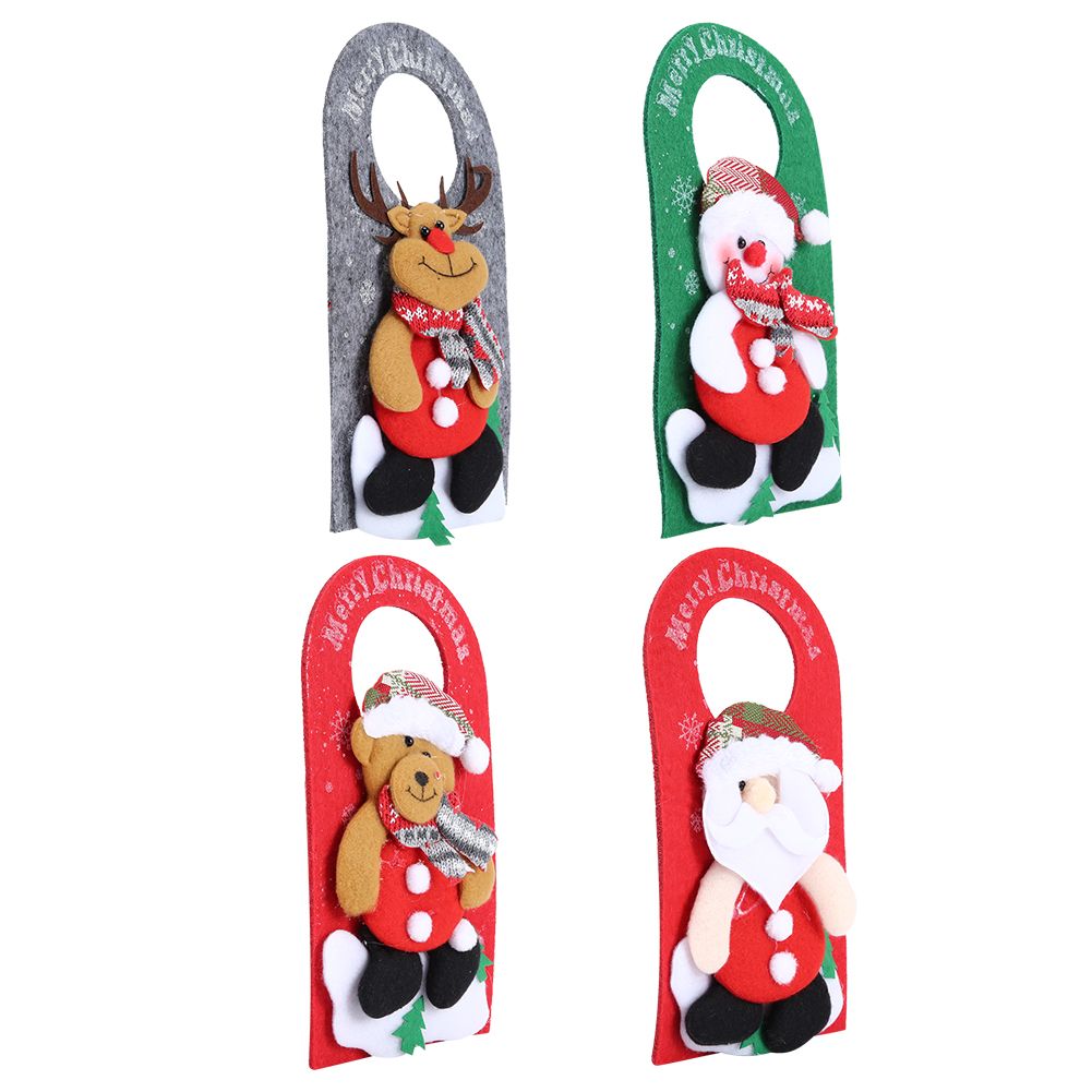4PCS/Set Christmas Door Ornaments Cartoon Door Hanging Pendants for Hotel Shop view 9