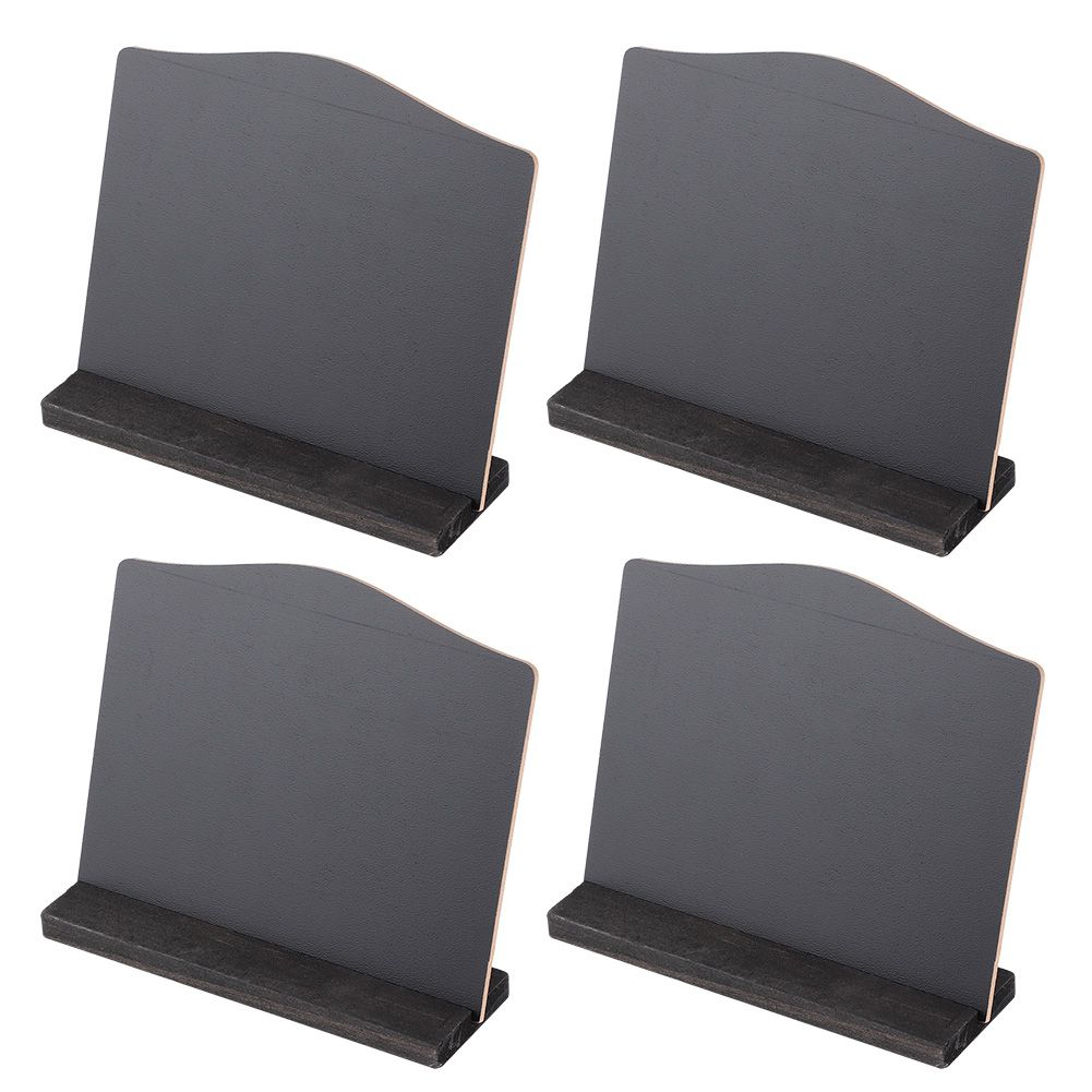 4Pcs Set Innovative DoubleSided Mini Blackboard Ornament for Home Hotel Bar view 4