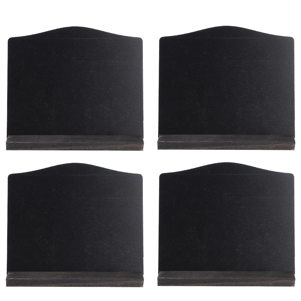 4Pcs Set Innovative DoubleSided Mini Blackboard Ornament for Home Hotel Bar view 6