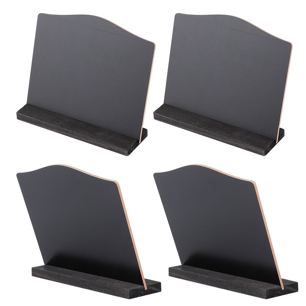 4Pcs Set Innovative DoubleSided Mini Blackboard Ornament for Home Hotel Bar view 8