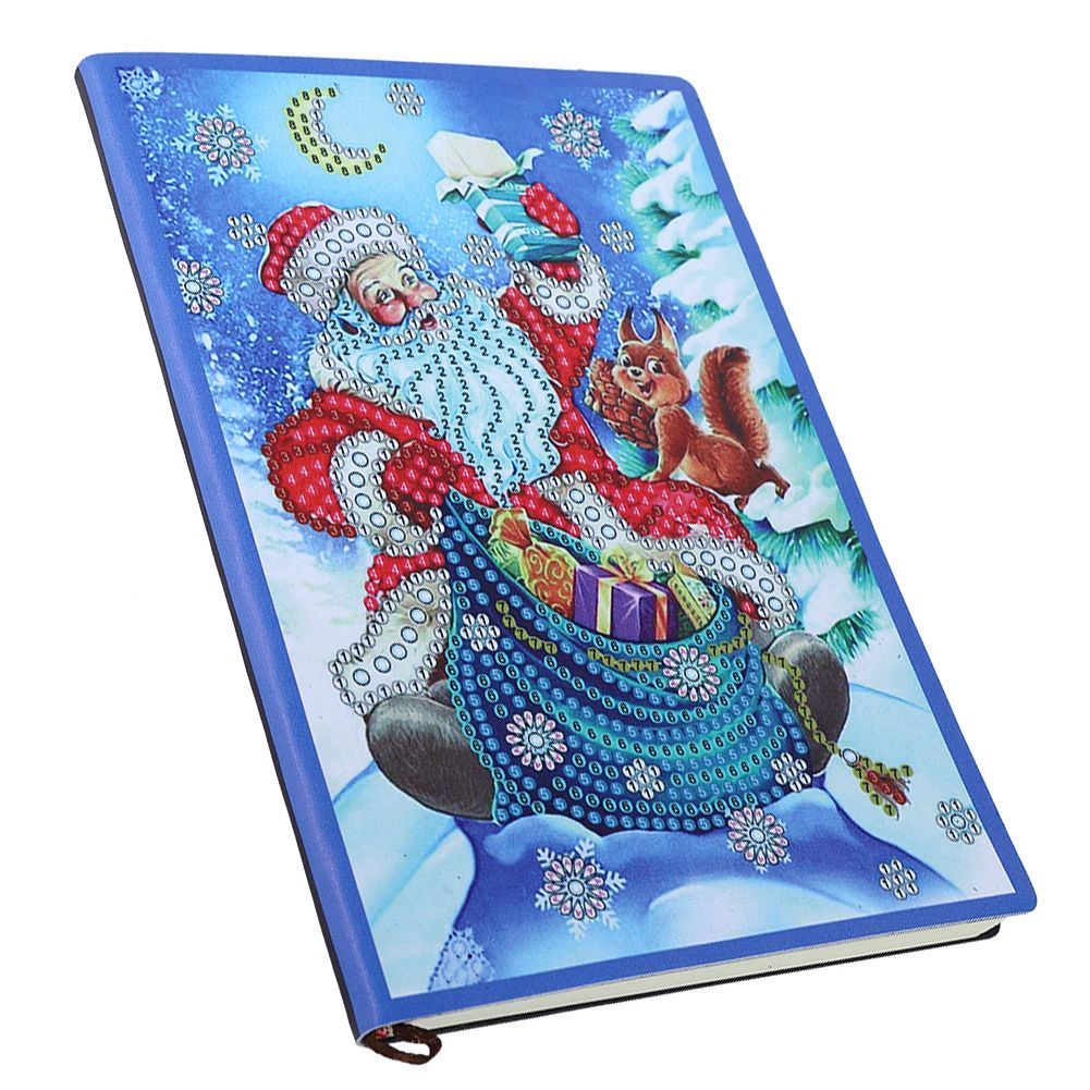 Santa Claus Pattern Diamonds Painting Notebook DIY Diamonds Pictures Kit view 7