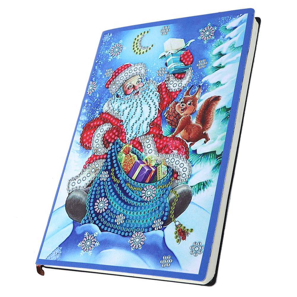 Santa Claus Pattern Diamonds Painting Notebook DIY Diamonds Pictures Kit view 8