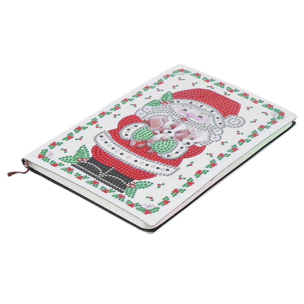 DIY Christmas Santa Claus Pattern Diamond Painting Notebook Kits Decoration view 3