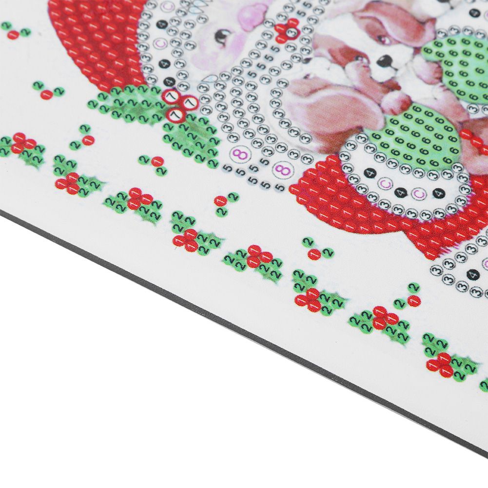 DIY Christmas Santa Claus Pattern Diamond Painting Notebook Kits Decoration view 12